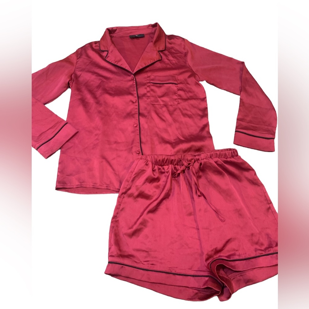 Missguided Satin PJ set